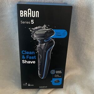 Series 5 Electric Shaver - Black and Blue NIB SEALED